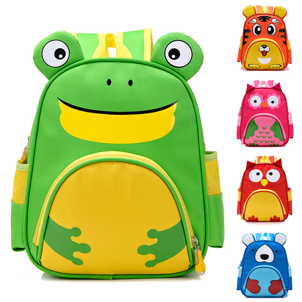3D Zipper Waterproof Unisex Nursery Cabin School Bag Cartoon Animal Kindergarten Girls Boys Lovely Kids Backpack Children Cute | Игрушки и