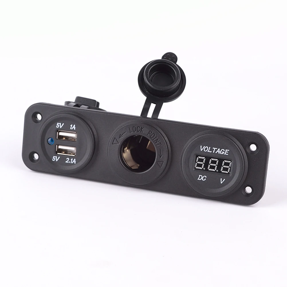Автомобильный мотоцикл двойной USB адаптер зарядное устройство прикуриватель