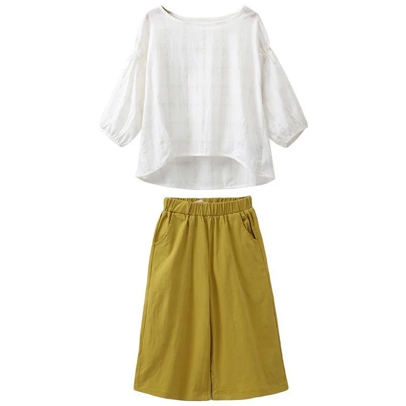 

Kids 2019 Fashion Boutique Girls Outfits Summer Spring Cotton Casual Kids Clothes Set 2 Pcs Shirts Tops And Pants Girls Set