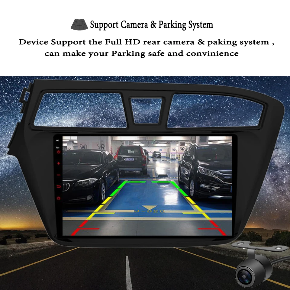 Android 10 0 HD 1024*600 радио Автомобильный мультимедийный плеер для 2014 2015 HYUNDAI I20 GPS