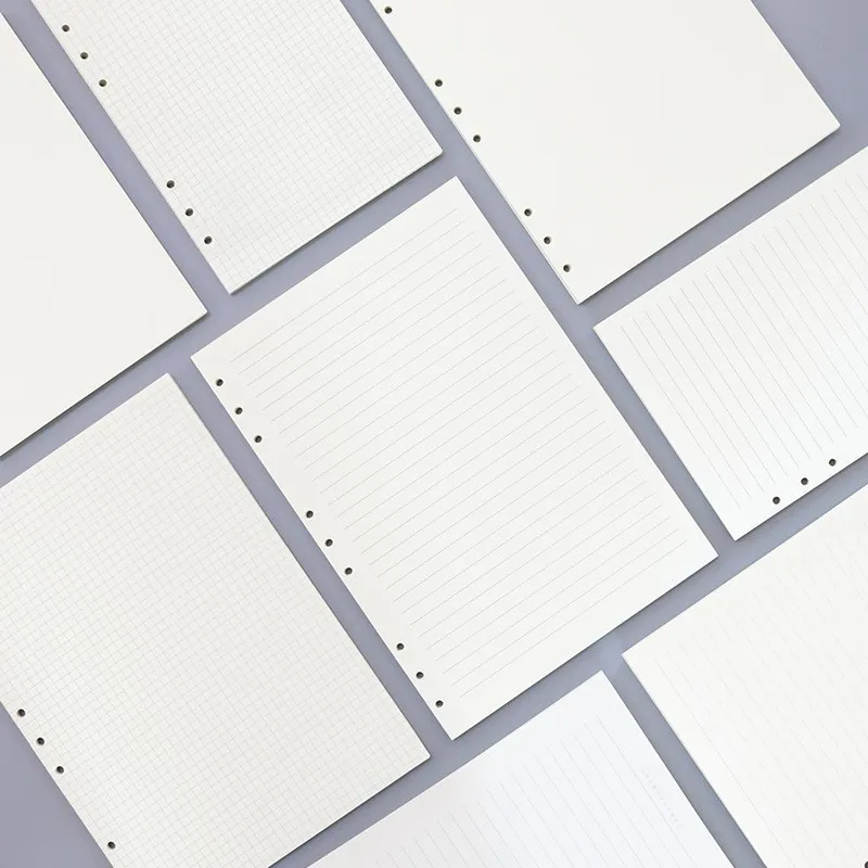

1PC A5 Loose Leaf Notebook Refill Spiral Binder Inner Page Diary Weekly Monthly Planner Line Dot Grid Inside Paper 016029