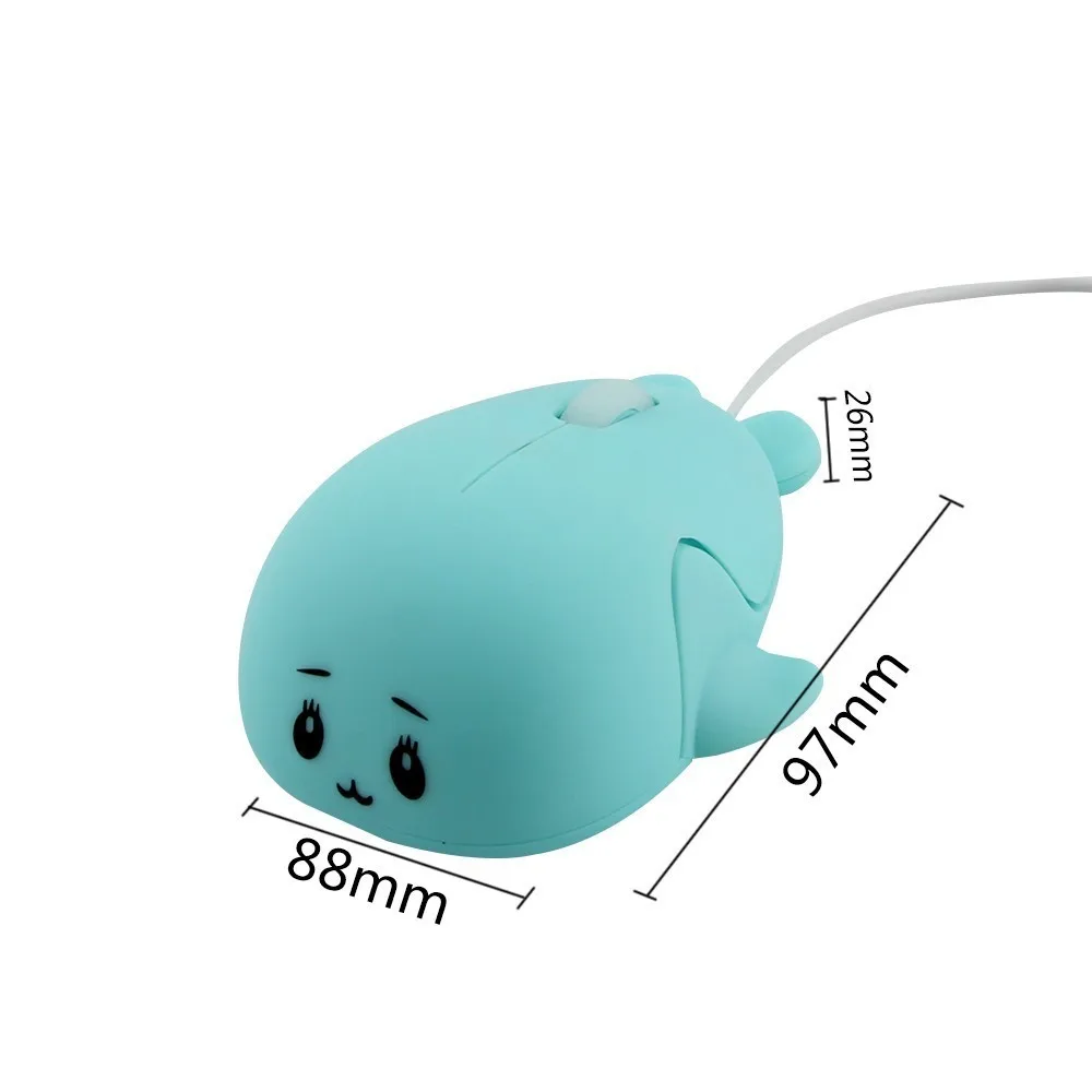 Мини USB Проводная оптическая компьютерная мышь CHYI симпатичная мультяшная 3d в