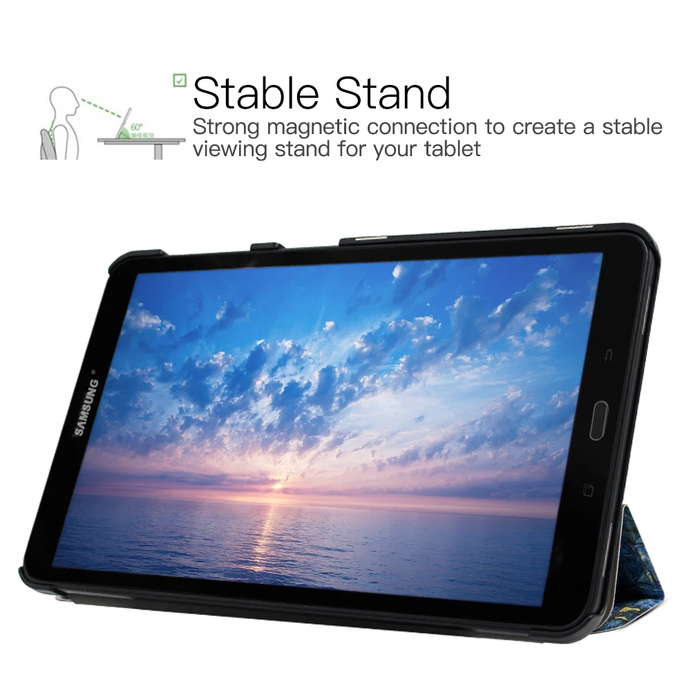 Чехол для samsung Galaxy Tab 10 1 Ultra Slim кожа PU Стенд Смарт делам Обложка дюймов Tablet T580