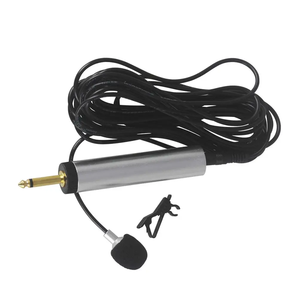 Мини Портативный проводной Конденсатор Electret лацканы Lavalier Клип на музыкальный