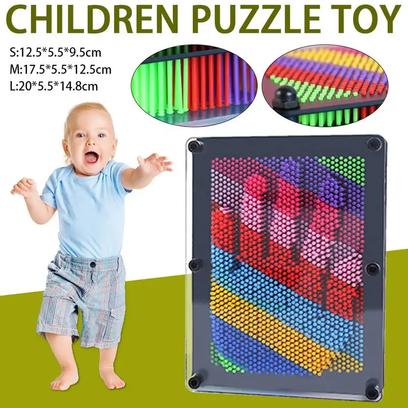 Новый Pin Art Забавный 3D клон кленовые иглы по отпечаткам пальцев болеутоляющая