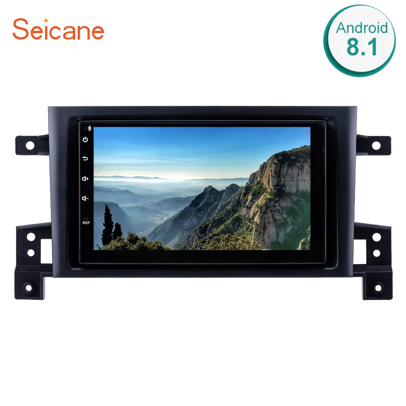 Seicane 10 1 дюймов Android 8 Bluetooth DVD мультимедийный сенсорный GPS автомобильный Радио для