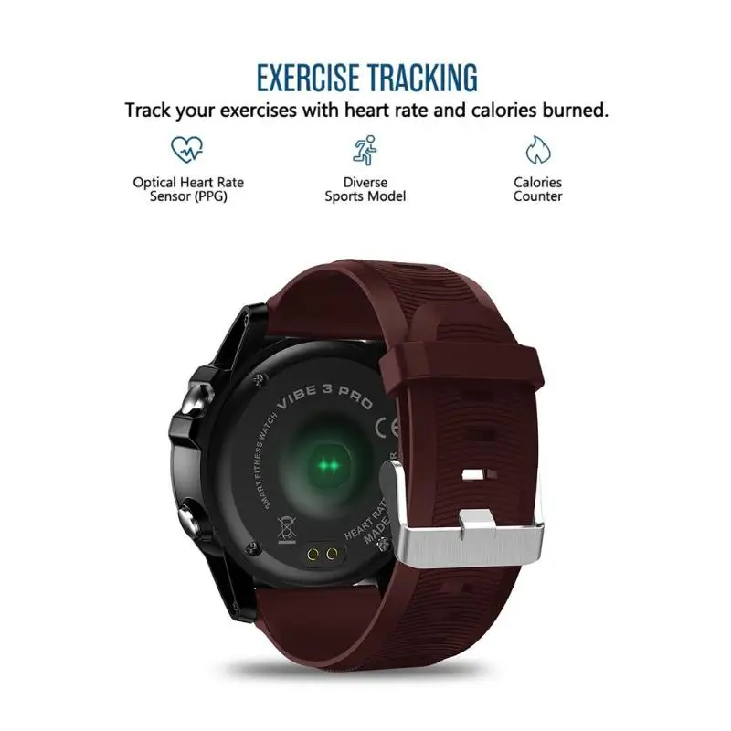 Zeblaze VIBE 3 PRO, 1,3 дюйма, цветной сенсорный дисплей, спортивные Смарт-часы, частота сердечных сокращений, IP67, водонепроницаемые, с пультом дистанционного управления, для музыки, для мужчин, для IOS, Android