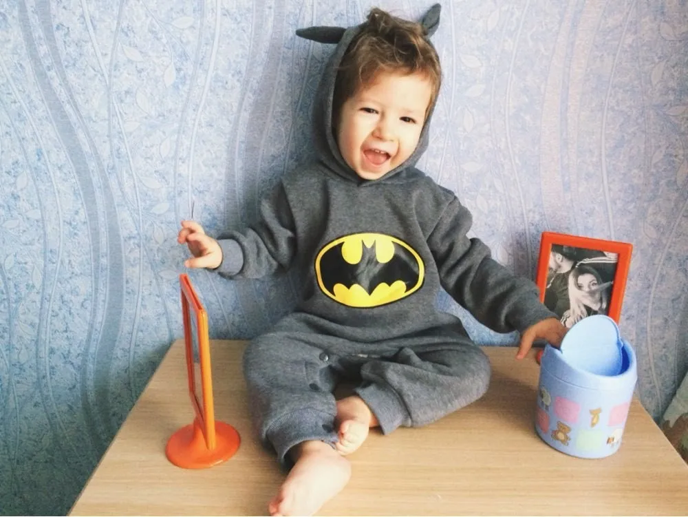 2019 милые детские комбинезоны с капюшоном и рисунком для малышей Детские Зимние