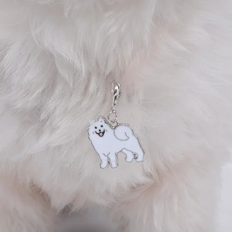 Бирка для собак милая 20x25 мм металлическая прочная Samoyed стильная домашних