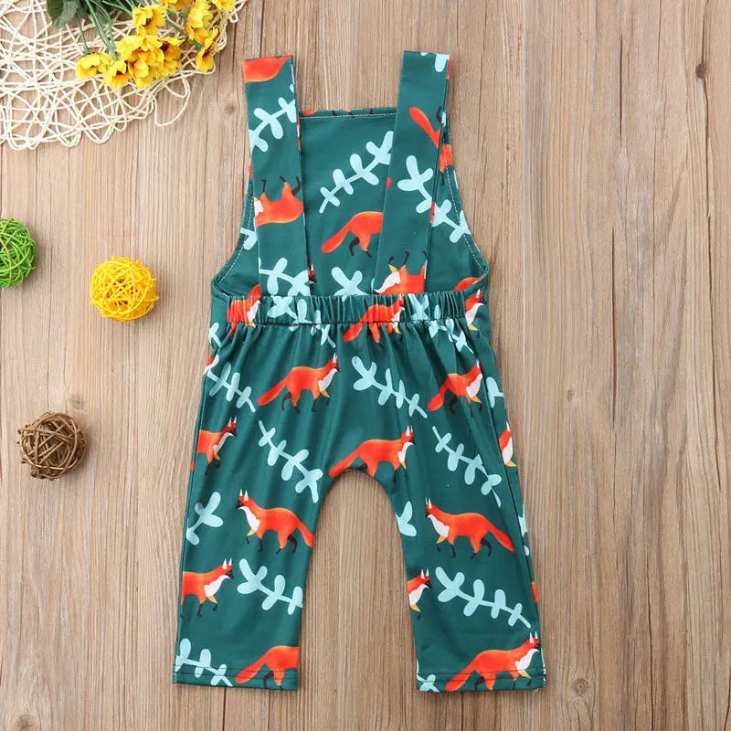 Pudcoco 2019 New Brand Seller Newborn Baby Boys Fox Romper Jumpsuit Clothes Outfit |
