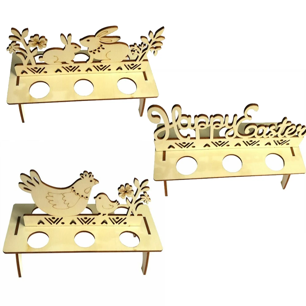 Новейший декор для дня Пасхи креативные деревянные полки яиц стеллаж кролик