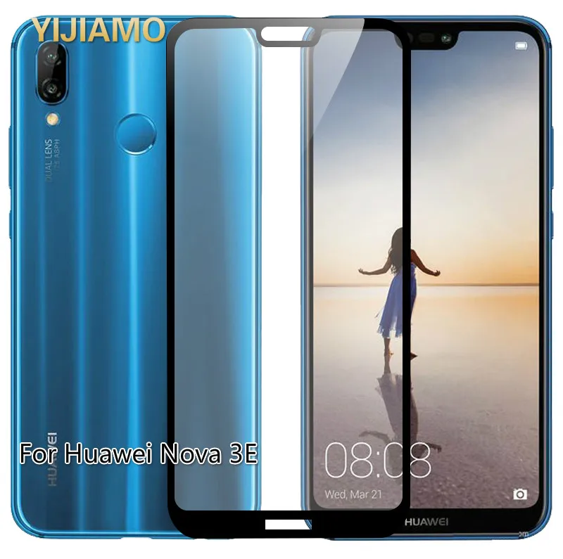3D Премиум Закаленное Защитное стекло для Huawei Nova 3e защита экрана полное покрытие 9H