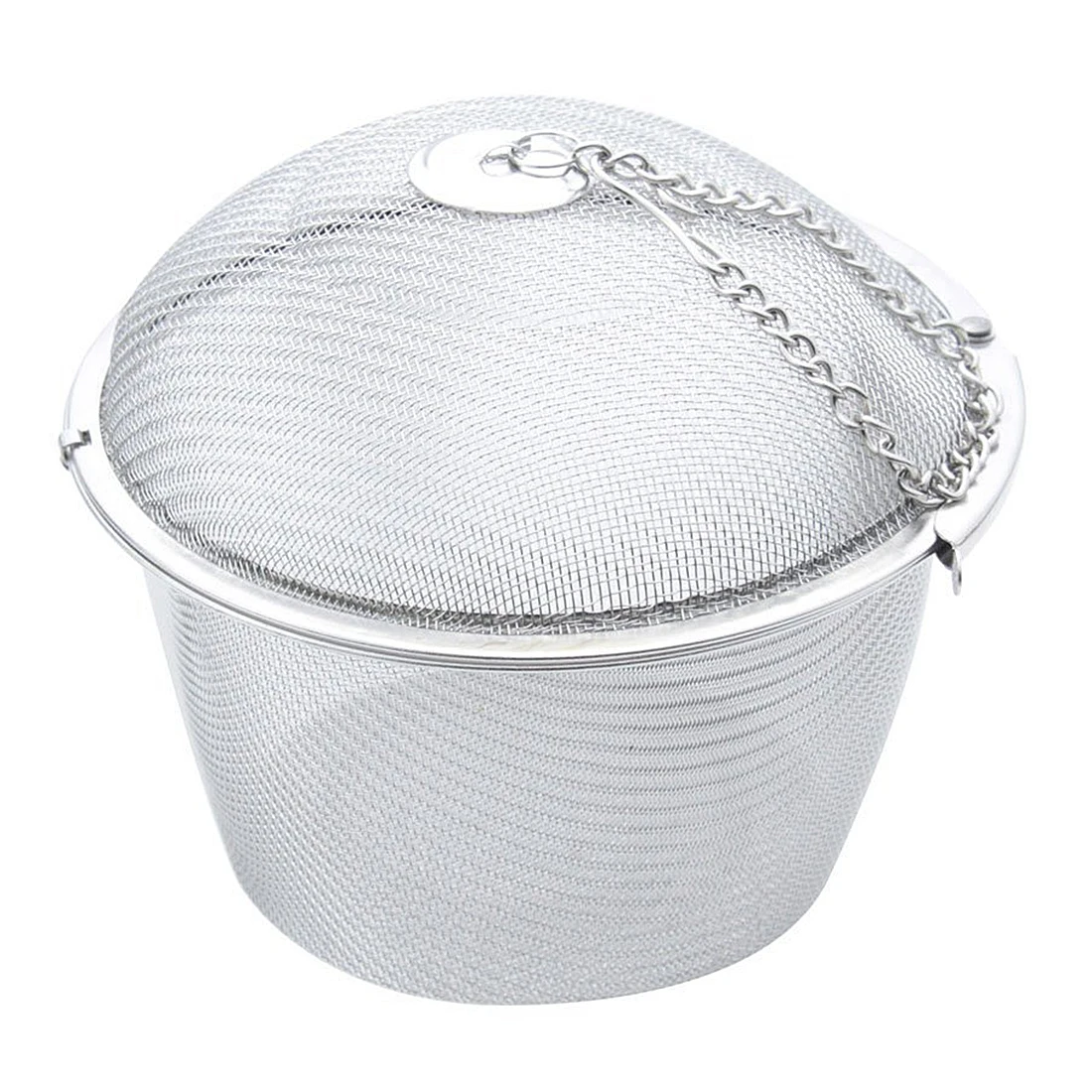 New-Extra Large Stainless Steel Twist Lock Mesh Tea Ball Infuser with Hook Chain | Дом и сад