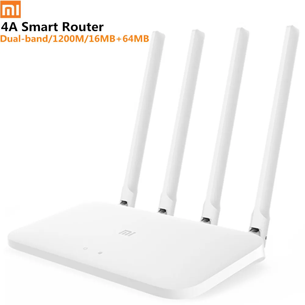 Xiaomi 4A 2 4 ГГц + Wi Fi 5 Беспроводной двухдиапазонный AC 1200 м смарт маршрутизатор 16 Мб 64 с