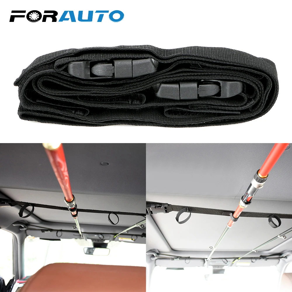 Органайзер для багажника автомобиля FORAUTO держатель удочки ремешок хранения 220 см