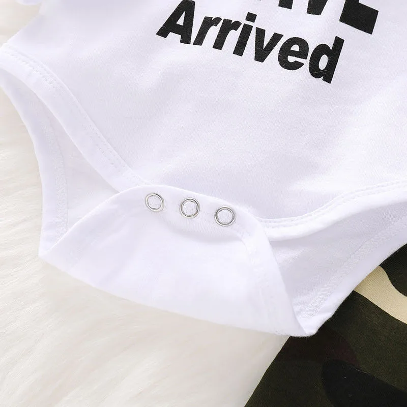 3Pcs Spring Cotton Clothes For Boys 2019 New Arrival Infant Baby Long Sleeve Letter Pattern Bodysuit+Long Pants+Hats Sets |