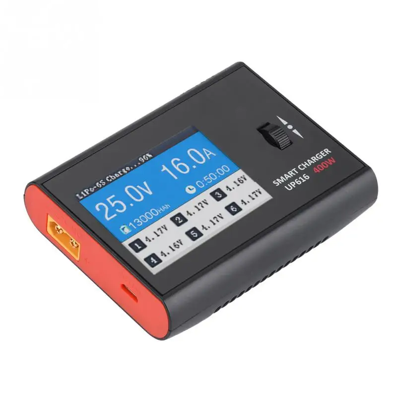 Plastic + PCB UP616 400W 16A Smart Balance Battery Charger UP-D200 Discharger 200W Discharge RC Model Parts | Игрушки и хобби