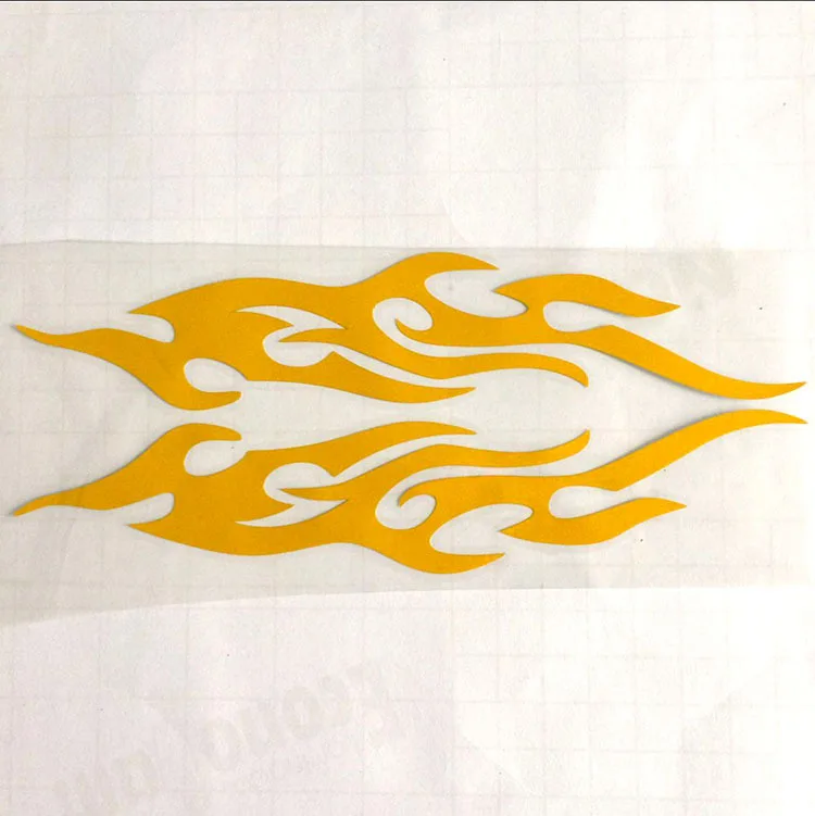 4color Car Sticker 3D Reflective Waterproof Flame Fire Door Scratch Subsidies Personalized Motorcycle Vinyl Decal - купить по