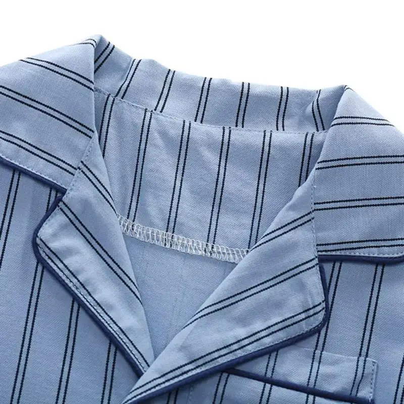 2pcs Baby Clothes Set Cotton Boys Stripe Clothing Children Short Sleeve Shirts Shorts Sleepwear Summer Loose Pajamas | Детская одежда и