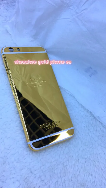 2020 средняя рамка задняя дверь корпус для телефона 6s 24k покрытие настоящим золотом