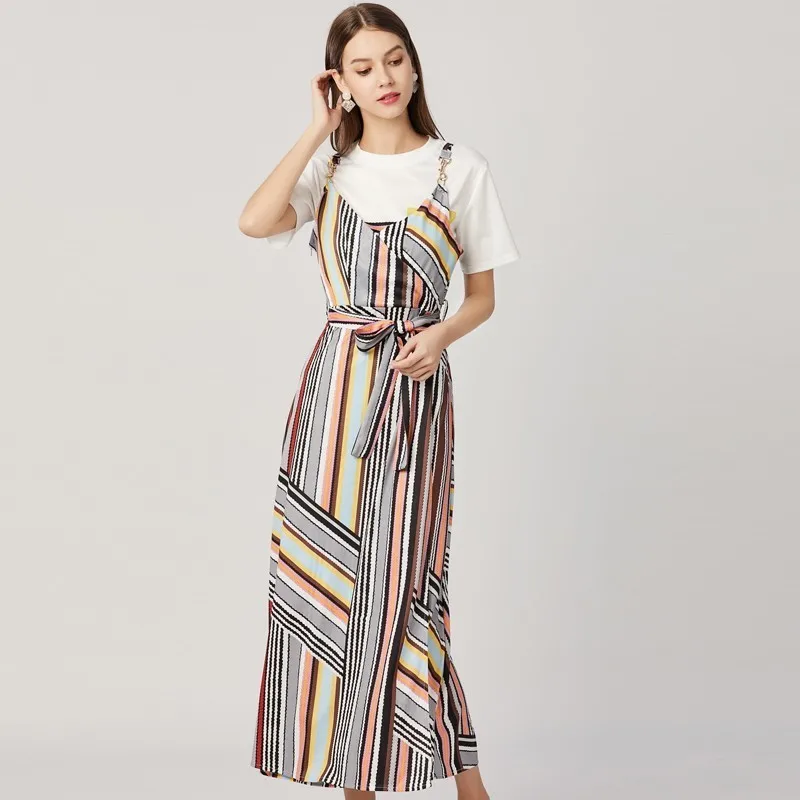 2019 новые летние женские костюмы Белый хлопок футболка с коротким рукавом +