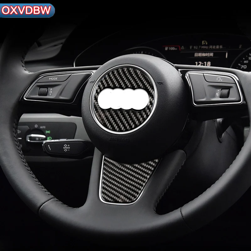Автомобильное украшение для интерьера панель рулевого колеса из углеродного
