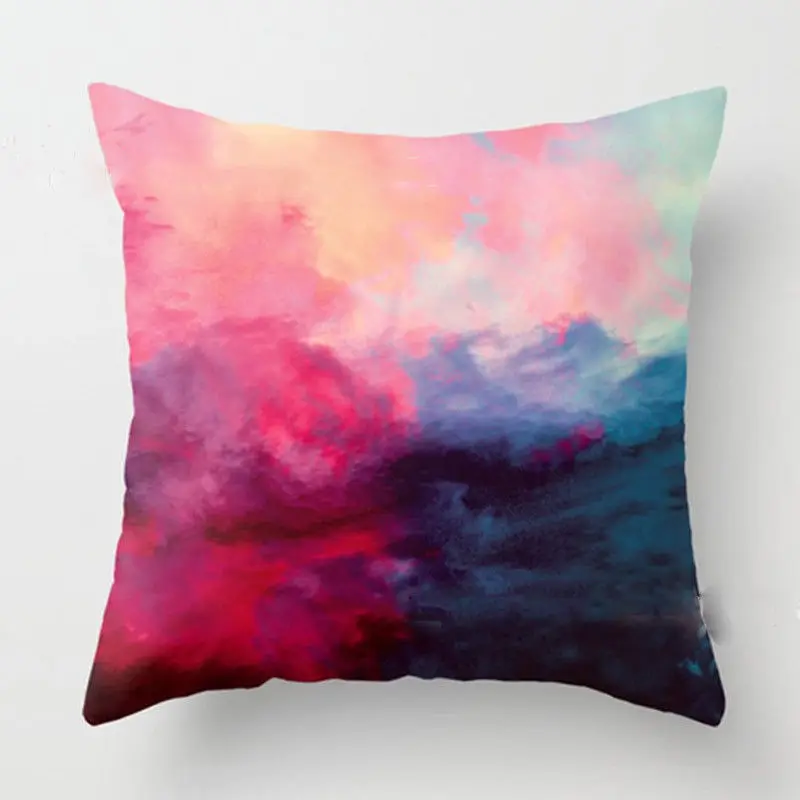 scape Print Cotton Linen Square Cushion Cover Case Home Decorative Sofa Living Room Decoration Pillow | Дом и сад