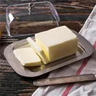 Контейнер для масла из нержавеющей стали, прозрачная акриловая крышка