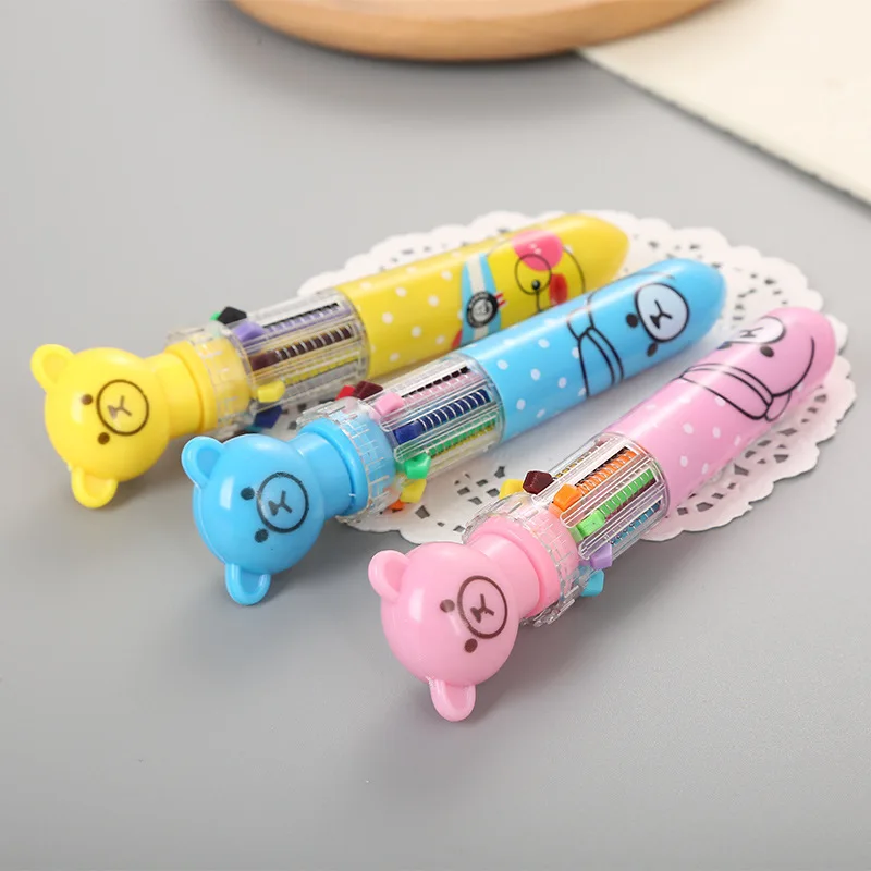 8 цветов/Шариковая ручка оригинальность Kawaii мультфильм может Нажмите