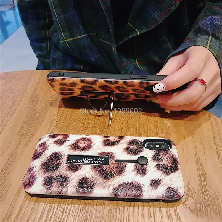 Милые чехлы с леопардовым принтом Jaguar Paw для iPhone XS Max XR X 7 8 Plus 6 6S петля на палец