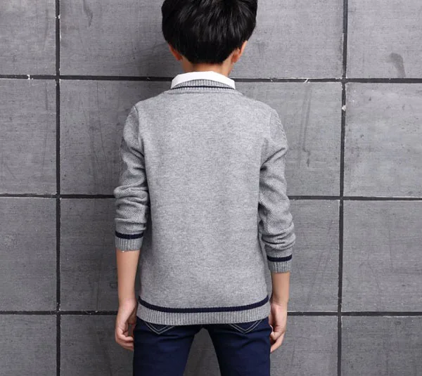 Детский свитер рубашка воротник для мальчиков хлопок | Мать и ребенок