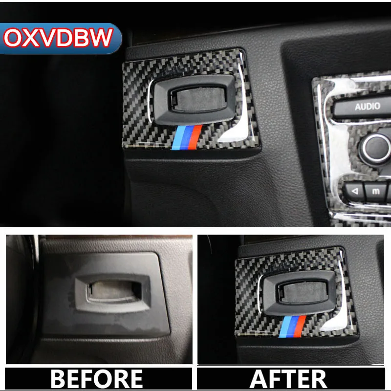 Для BMW E90 E92 E93 аксессуары из углеродного волокна кнопки переключения фар