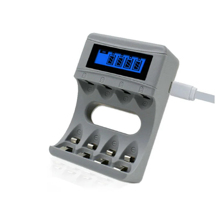 Bty-C704A4 зарядное устройство Universel 4 слота Интеллектуальное Быстрое светодиодное Usb
