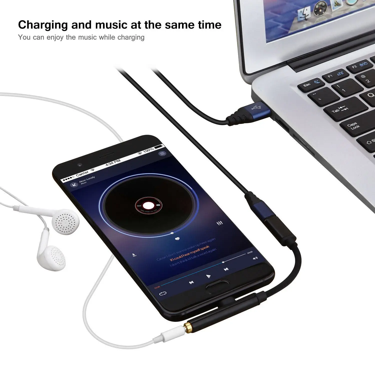 2в1 Type-C для USB-C 3 5 мм разъем Aux кабель наушников адаптер Huawei P20 Xiaomi | Электроника