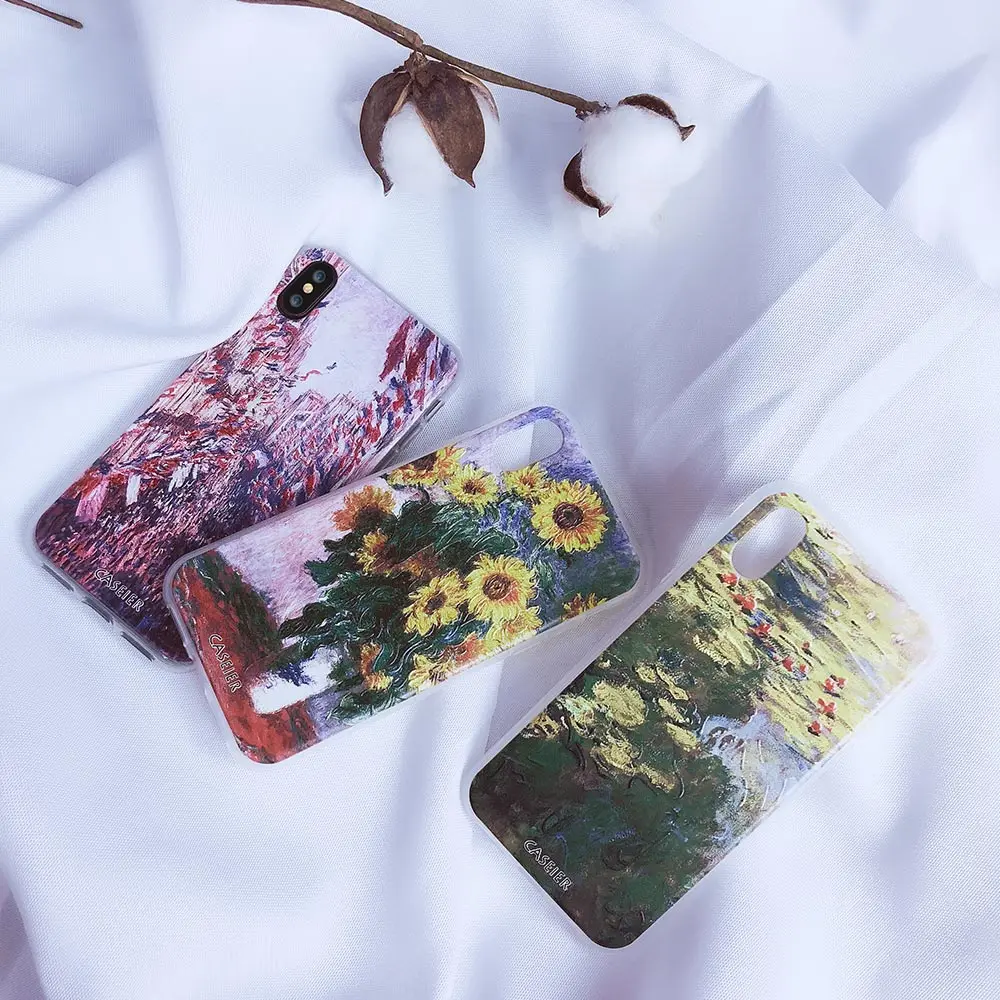CASEIER винтажные чехлы для iPhone 5S X 8 7 6 6S Plus XR XS MAX из мягкого силикона | Мобильные