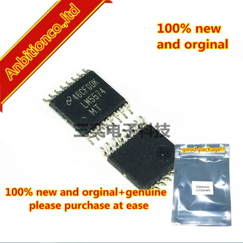 10 шт. 100% новый и оригинальный LM5574MTX/NOPB LM5574MT TSSOP16 M5574/LM5574 Q1 простой переключатель 75 в