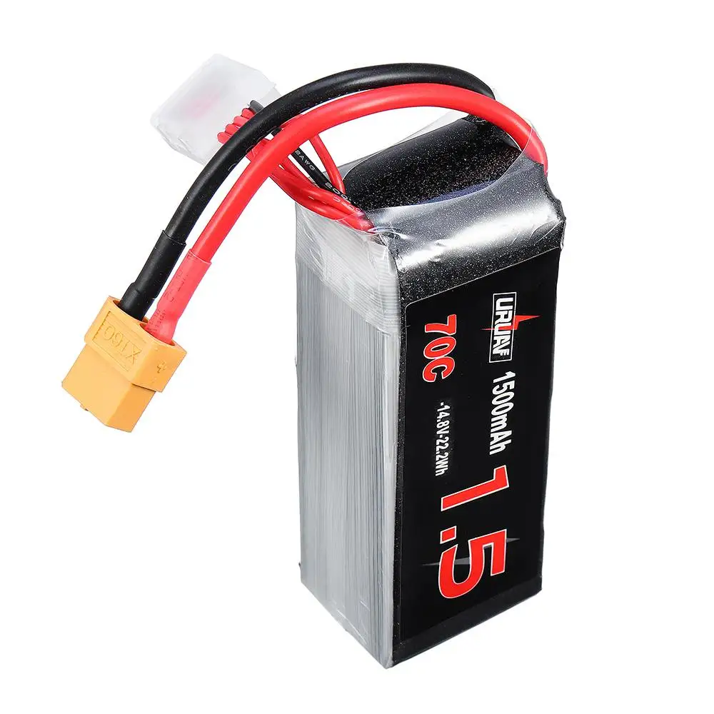 1 шт./4 шт. URUAV 14 8 в 1500 мАч 70C 4S Lipo батарея XT60 разъем для Eachine Tyro99 FPV Racer запасная деталь