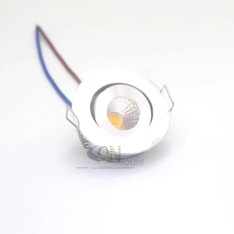 Dimmable COB светодиодный светильник 3 Вт круглый встраиваемый 220В 230В 240В Светодиодная