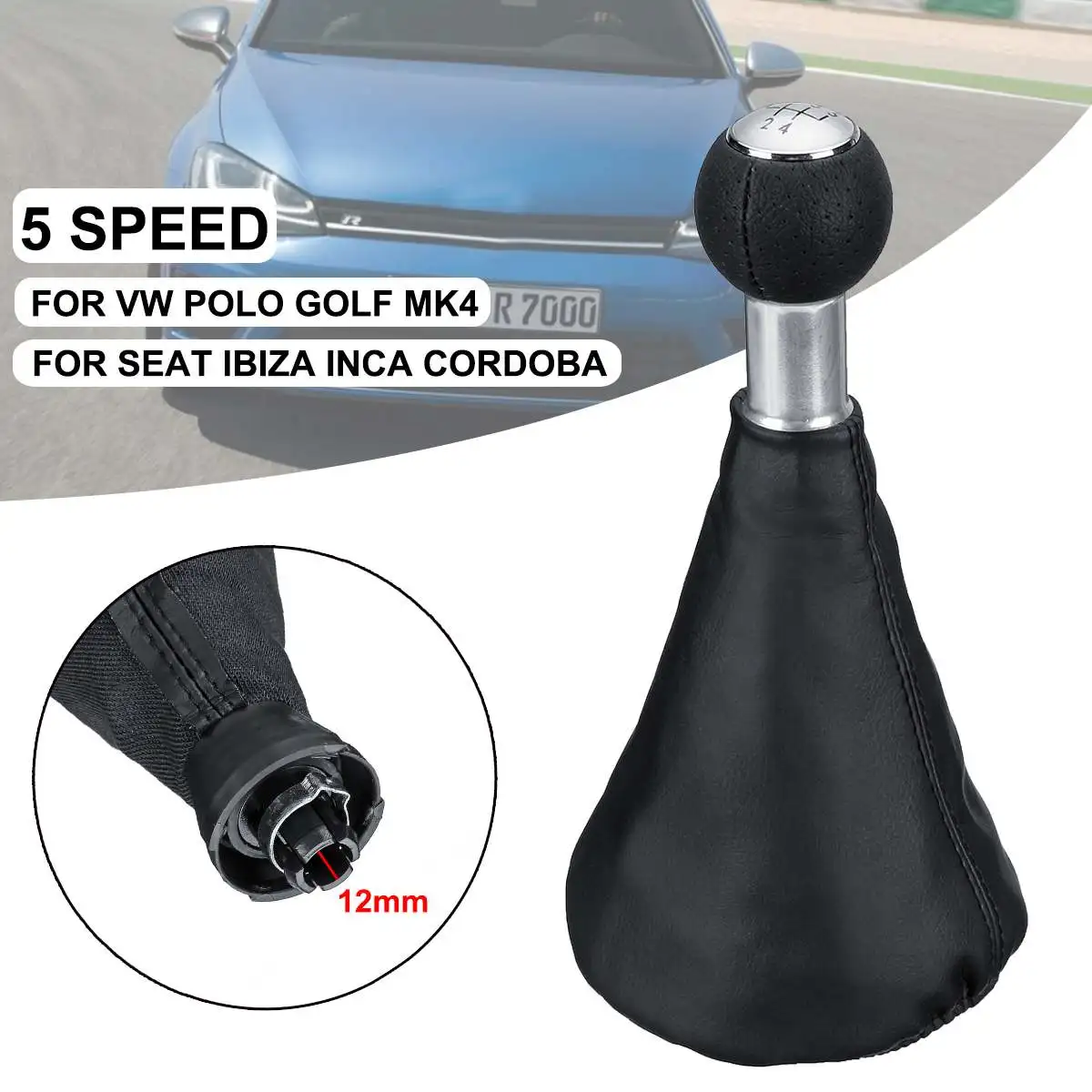 Для VW For Polo Golf MK4 Seat IBIZA 5 скоростей ручная стандартная гетра рычаг переключения