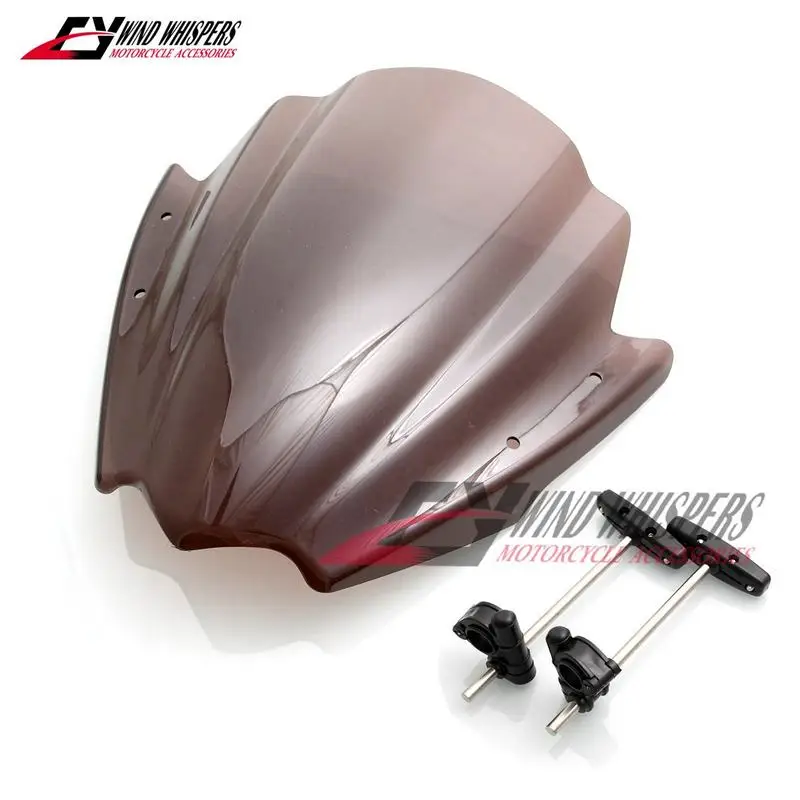 Универсальный ветровой экран на руль мотоцикла 7/8 дюйма и 1 дюйм для Benelli Honda Kawasaki
