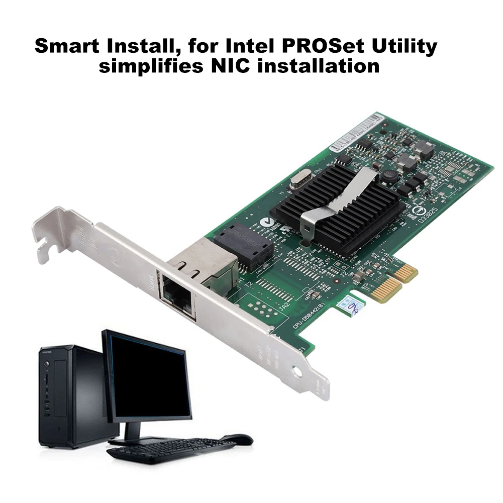 Сетевой адаптер PCI E Gigabit Ethernet сетевой 100/1000 Мбит/с для контроллера сетевого