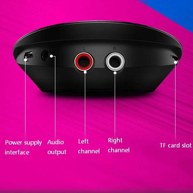 Универсальный 3 5 мм беспроводной Hifi Bluetooth аудио передатчик приемник FM радио TF