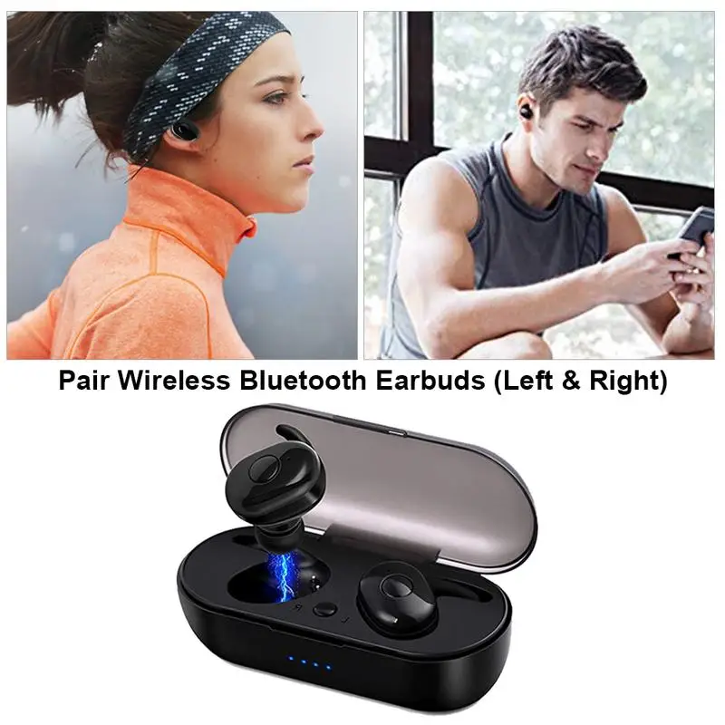 Беспроводные Bluetooth 5 0 наушники вкладыши спортивные влагостойкие стерео
