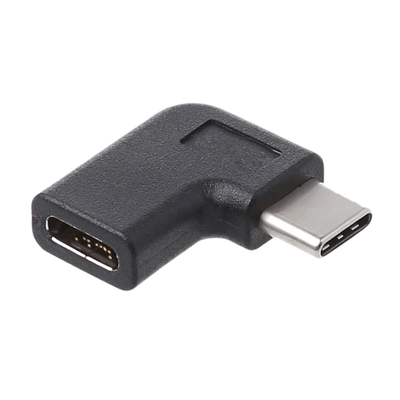 90 градусов правый угол USB 3 1 Тип C папа к женскому USB-C адаптер конвертер |