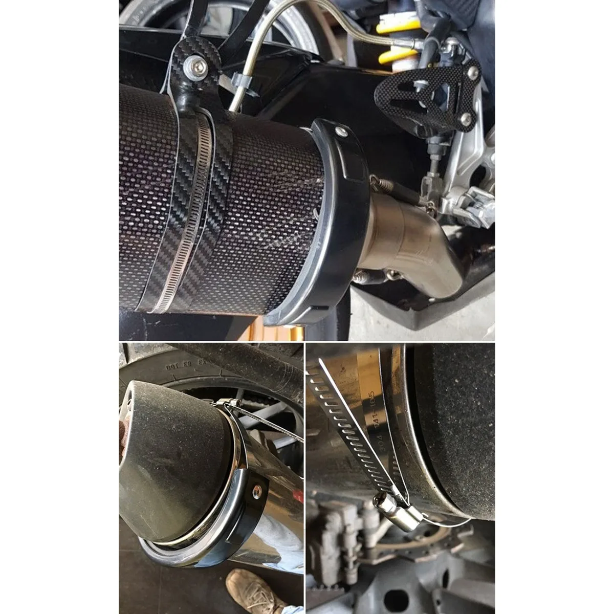 Motorcycle Accessories Exhaust Protector Can Cover Universal Fit 100Mm-160Mm Oval For Yamaha Yzf Honda | Автомобили и мотоциклы