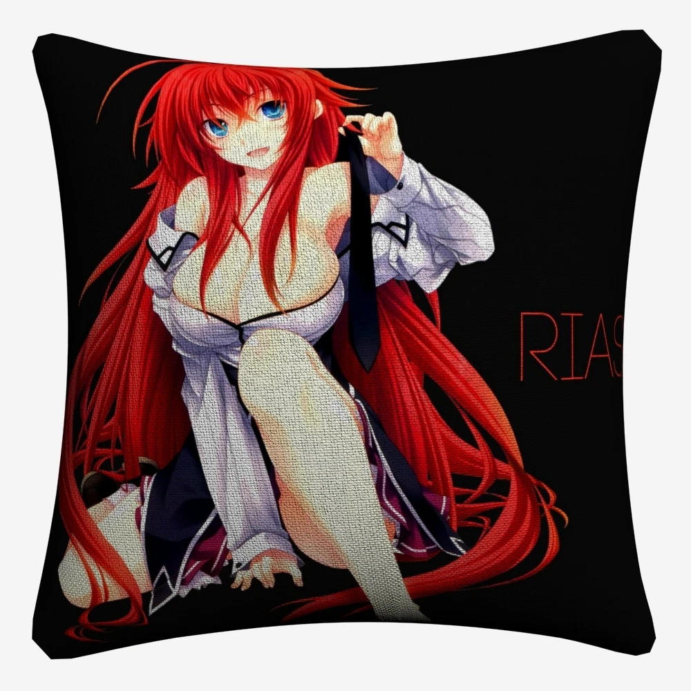 Риас Gremory старшая школа Dxd аниме декоративная льняная Наволочка на подушку