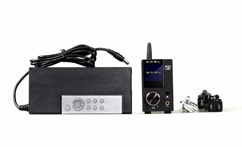 Цифровой усилитель SMSL AD18 и DAC 80 Вт * 2 DSP HIFI Bluetooth 4 NFC оптический/коаксиальный USB