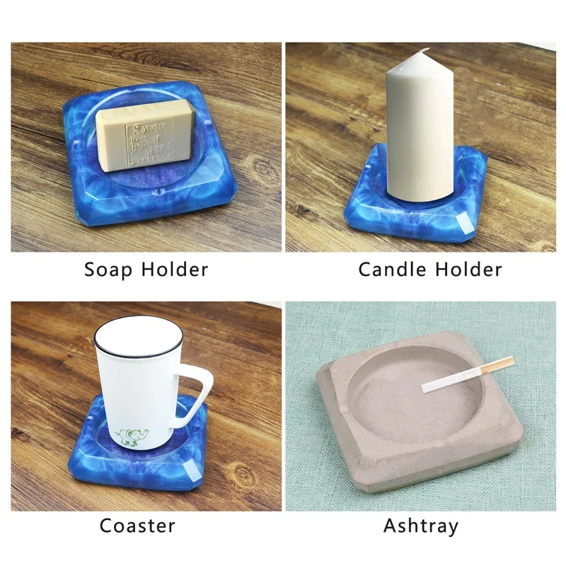 Large Molds Silicone Mold Include Round Square Cylinder For Concrete Diy Flower Pot/Ashtray/Pen Candle Soap Holder | Украшения и