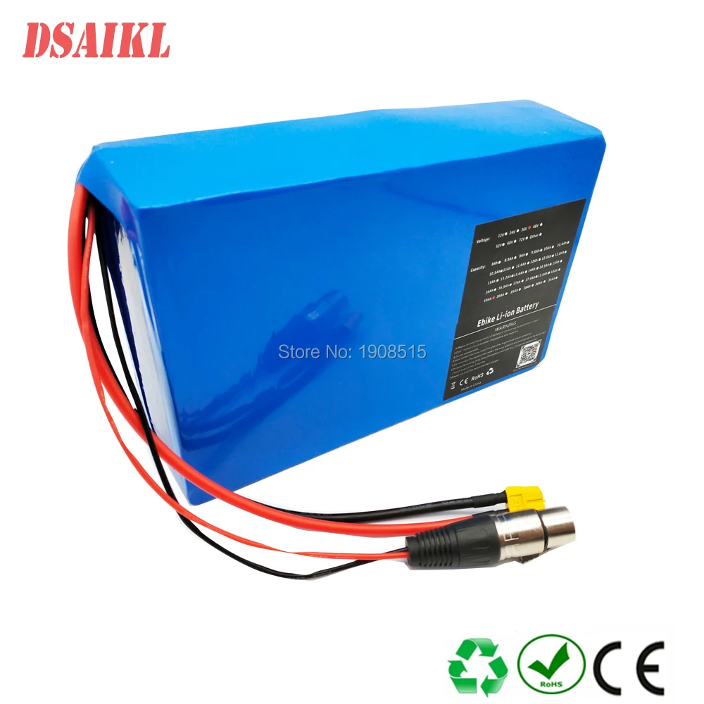 

EU US NO TAX 14S4P 18650 51.8V 1000W 1500W 52V 10.4Ah 11.6ah 13ah 14Ah 15Ah 17Ah 20Ah 22Ah 24Ah customized battery pack