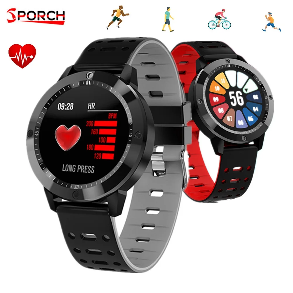 Sporch CF58 IP67 водонепроницаемые умные часы 1 3 дюймов ips монитор сердечного ритма во